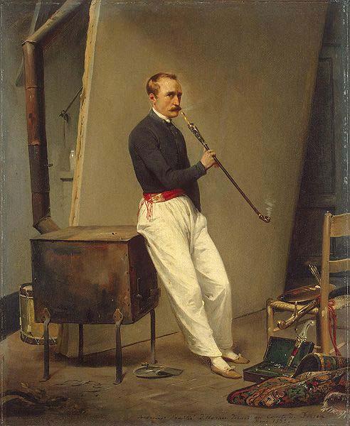 Horace Vernet Self portrait oil painting picture